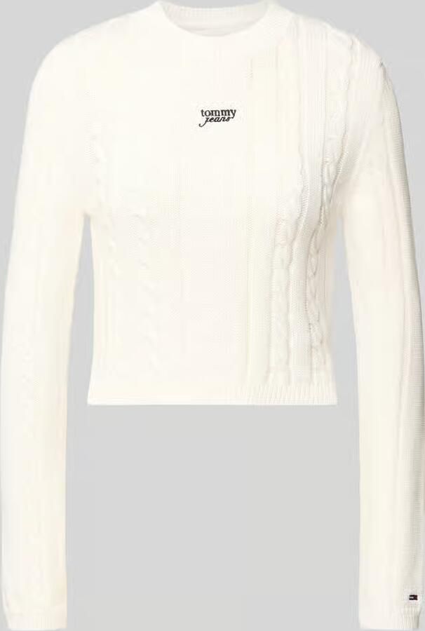 Tommy Jeans Slim fit gebreide pullover van puur katoen