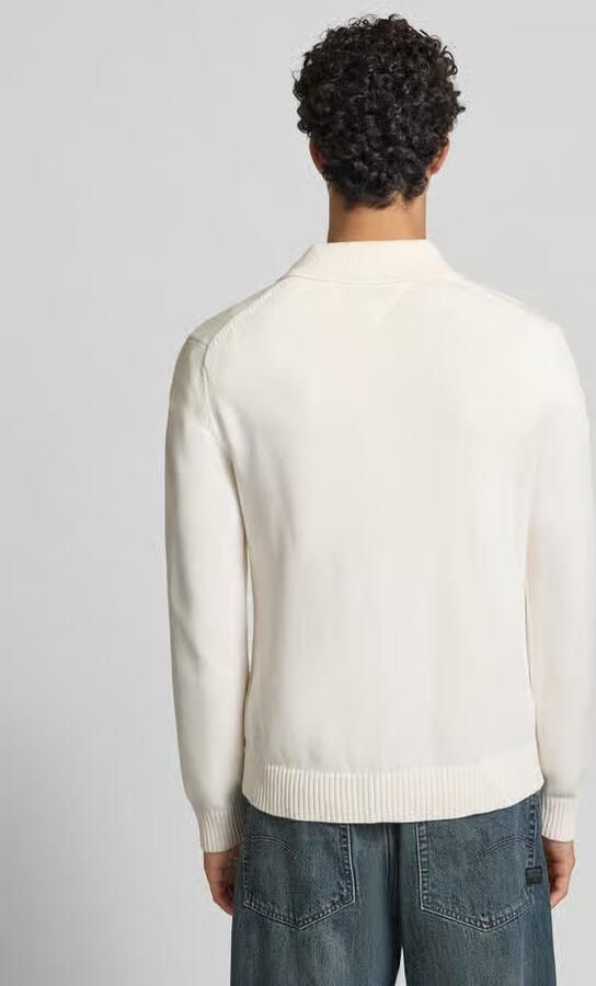 TOMMY JEANS Heren Truien & Vesten Tjm Slim Essential Polo Swtr Ext Gebroken Wit - Foto 7