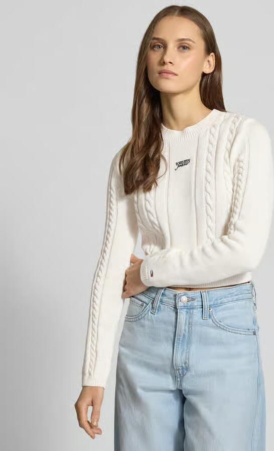 Tommy Jeans Slim fit gebreide pullover van puur katoen - Foto 3
