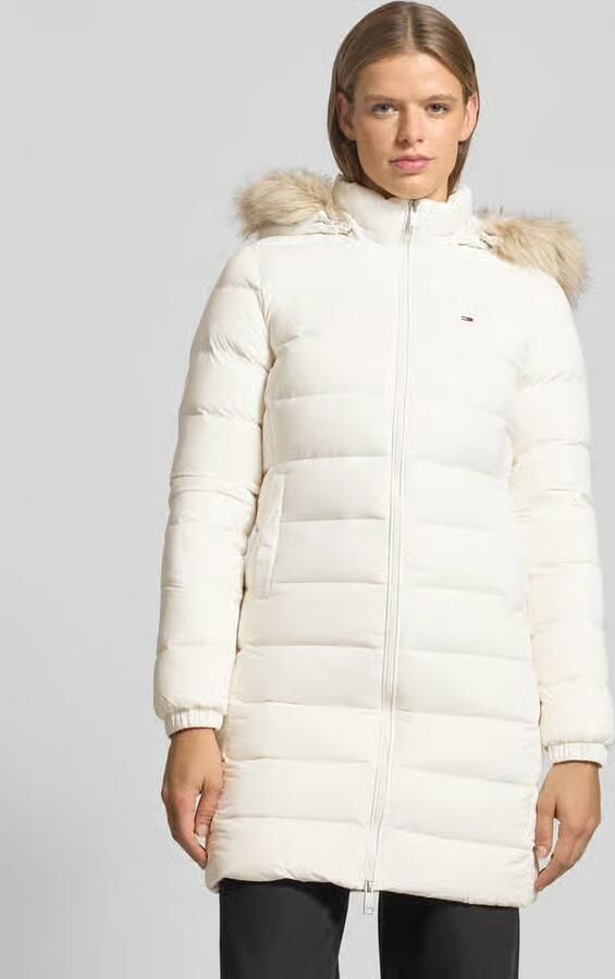 Tommy Jeans Slim fit gewatteerde lange jas met vulling van dons en veren - Foto 2