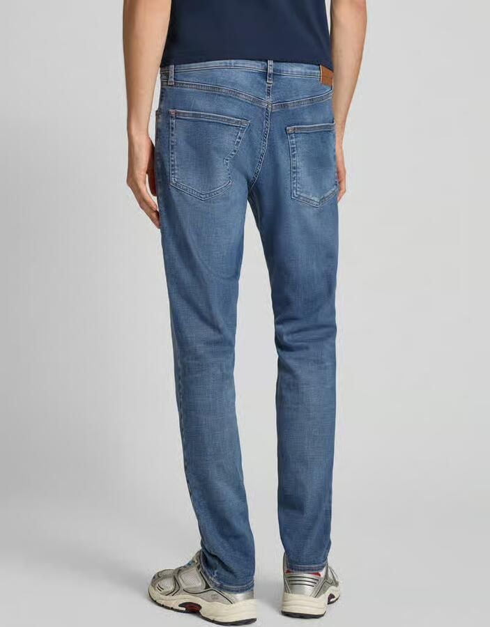 TOMMY JEANS Straight jeans SCANTON SLIM Met merkenlabel van leer achter - Foto 5