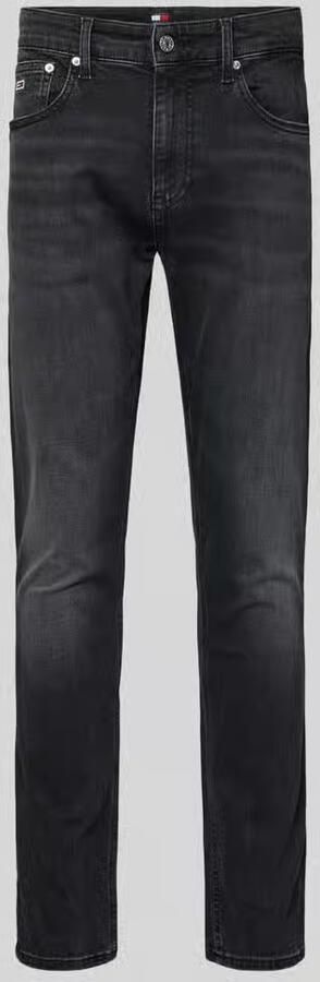Tommy Hilfiger Zwarte Slim Scanton Jeans met Gewassen Uitstraling Black Heren - Foto 17