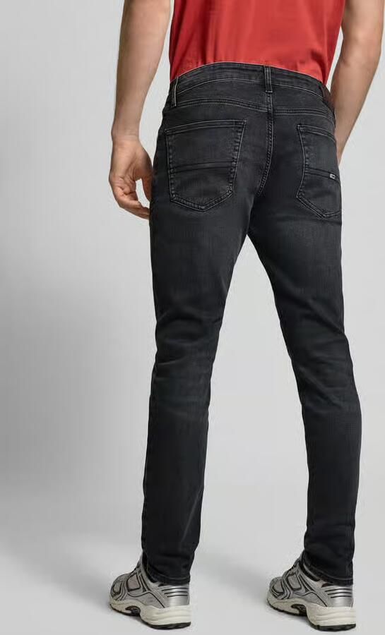 Tommy Hilfiger Zwarte Slim Scanton Jeans met Gewassen Uitstraling Black Heren - Foto 9