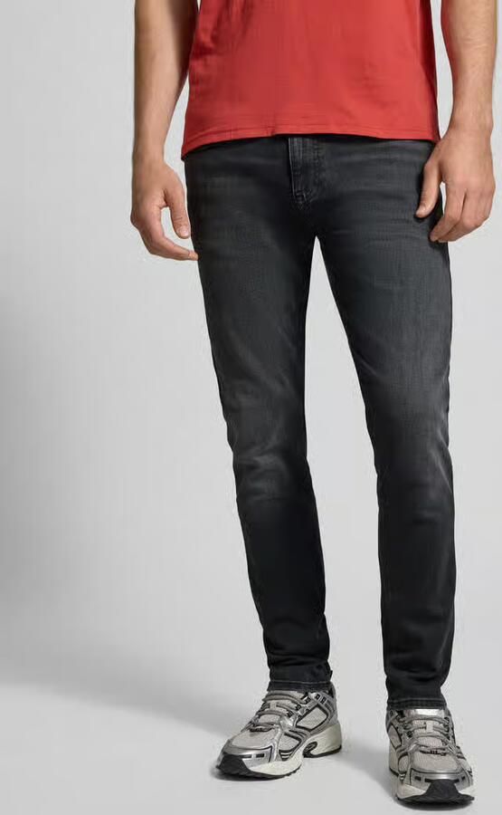 Tommy Hilfiger Zwarte Slim Scanton Jeans met Gewassen Uitstraling Black Heren - Foto 8