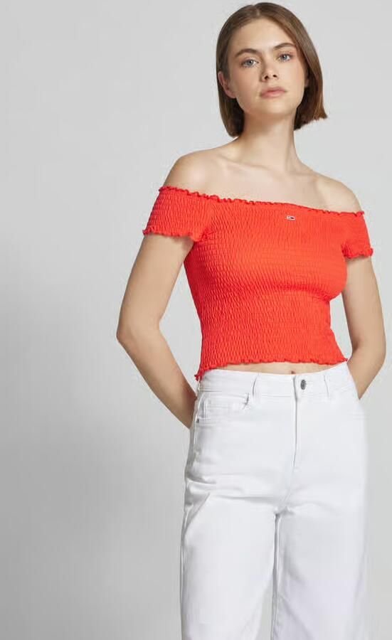 TOMMY JEANS Dames Tops & T-shirts Tjw Crp Smock Top Oranje - Foto 9