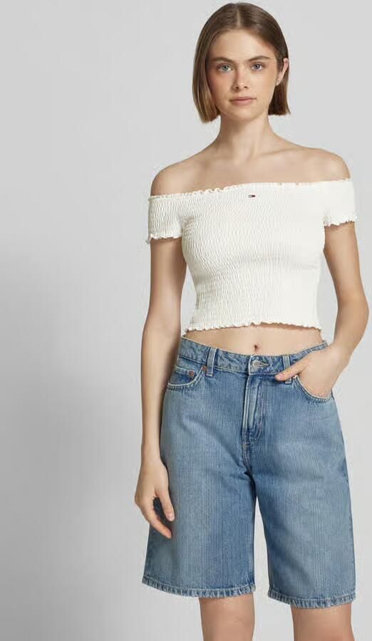 TOMMY JEANS Dames Tops & T-shirts Tjw Crp Smock Top Wit - Foto 8