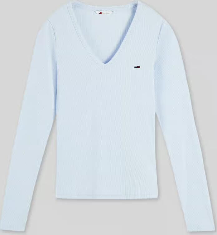 Tommy Jeans Slim fit shirt met lange mouwen met logodetail - Foto 2