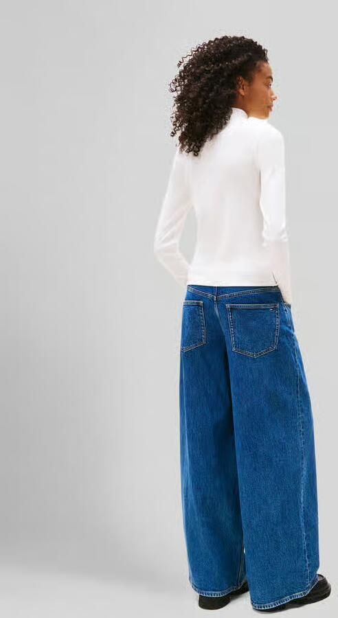 TOMMY JEANS Dames Truien & Vesten Tjw Essential Mock Neck Ecru - Foto 7