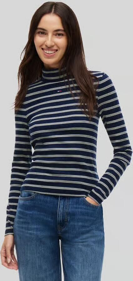 TOMMY JEANS Dames Truien & Vesten Tjw Essential Mock Neck Donkerblauw - Foto 7