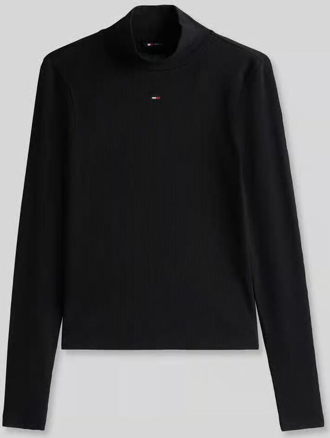 TOMMY JEANS Dames Truien & Vesten Tjw Essential Mock Neck Zwart - Foto 2