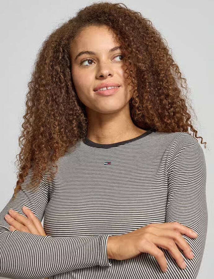 TOMMY JEANS Dames Tops & T-shirts Tjw Slim Essential Rib Ls Multi - Foto 7