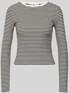 Tommy Jeans Slim fit shirt met lange mouwen van katoenmix