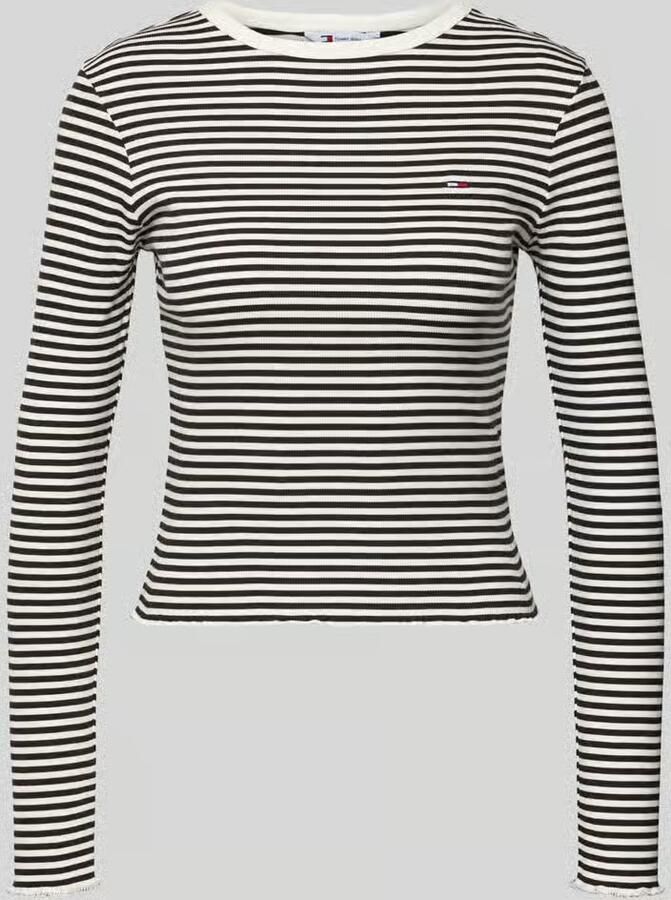 Tommy Jeans Slim fit shirt met lange mouwen van katoenmix - Foto 2