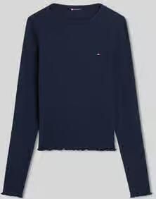 Tommy Jeans slim fit shirt met lange mouwen van katoenmix
