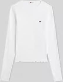 Tommy Jeans slim fit shirt met lange mouwen van katoenmix