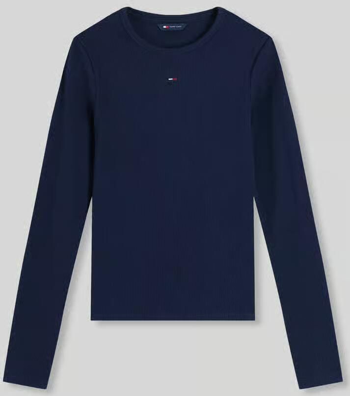 TOMMY JEANS Shirt met lange mouwen Slim Essential Rib Longsleeve Rippshirt - Foto 2