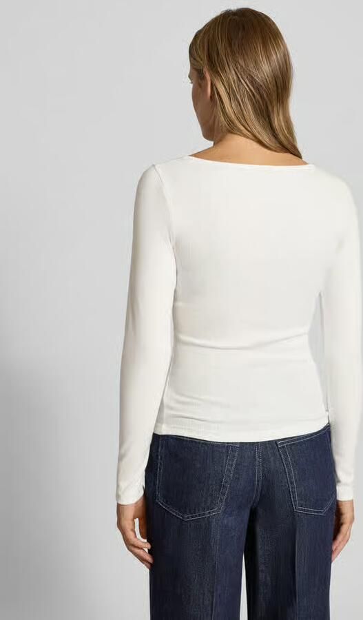 Tommy Jeans Slim fit shirt met lange mouwen van katoenmix