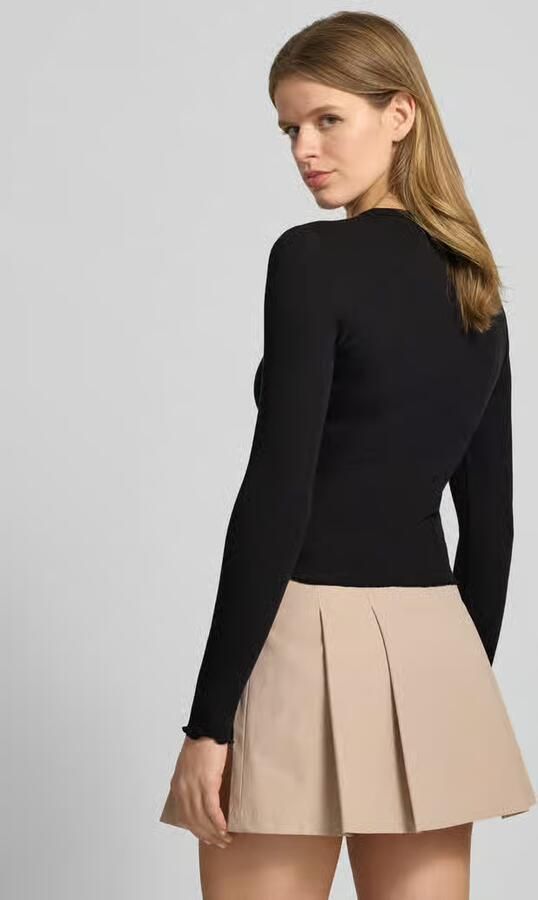 Tommy Jeans Slim fit shirt met lange mouwen van katoenmix