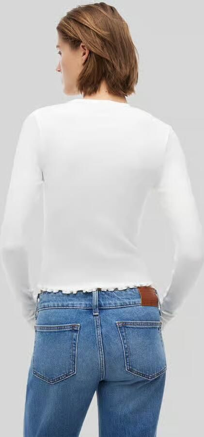 Tommy Jeans slim fit shirt met lange mouwen van katoenmix - Foto 2