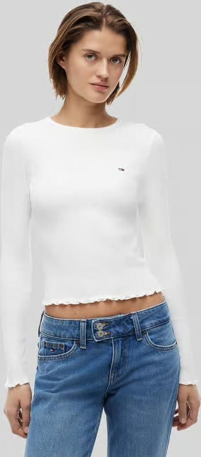 Tommy Jeans slim fit shirt met lange mouwen van katoenmix - Foto 3