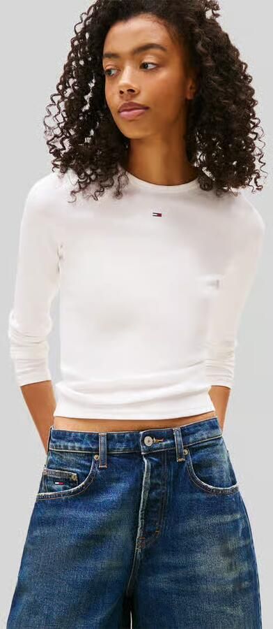 TOMMY JEANS Shirt met lange mouwen TJW SLIM ESSENTIAL RIB LS - Foto 12