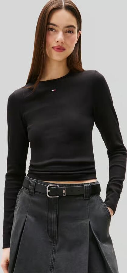 Tommy Jeans Slim fit shirt met lange mouwen en logostitching - Foto 10