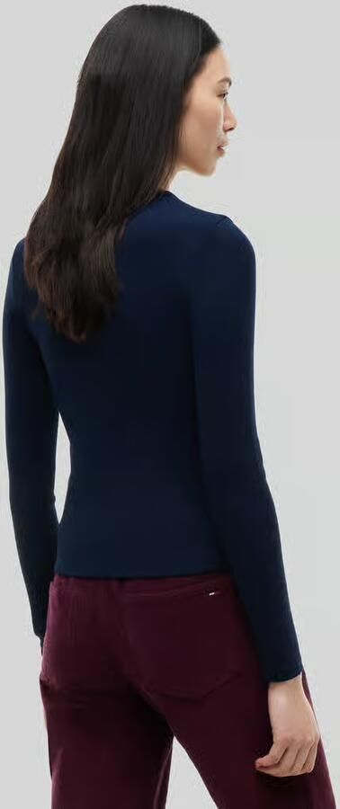 TOMMY JEANS Shirt met lange mouwen Slim Essential Rib Longsleeve Rippshirt - Foto 3