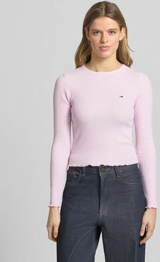 Tommy Jeans Slim fit shirt met lange mouwen van katoenmix - Foto 3