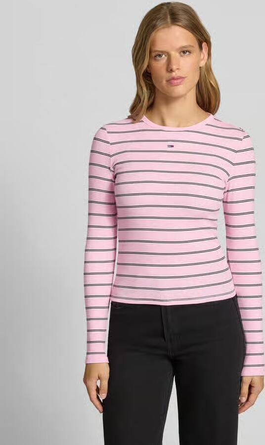 Tommy Jeans Slim fit shirt met lange mouwen van katoenmix - Foto 3