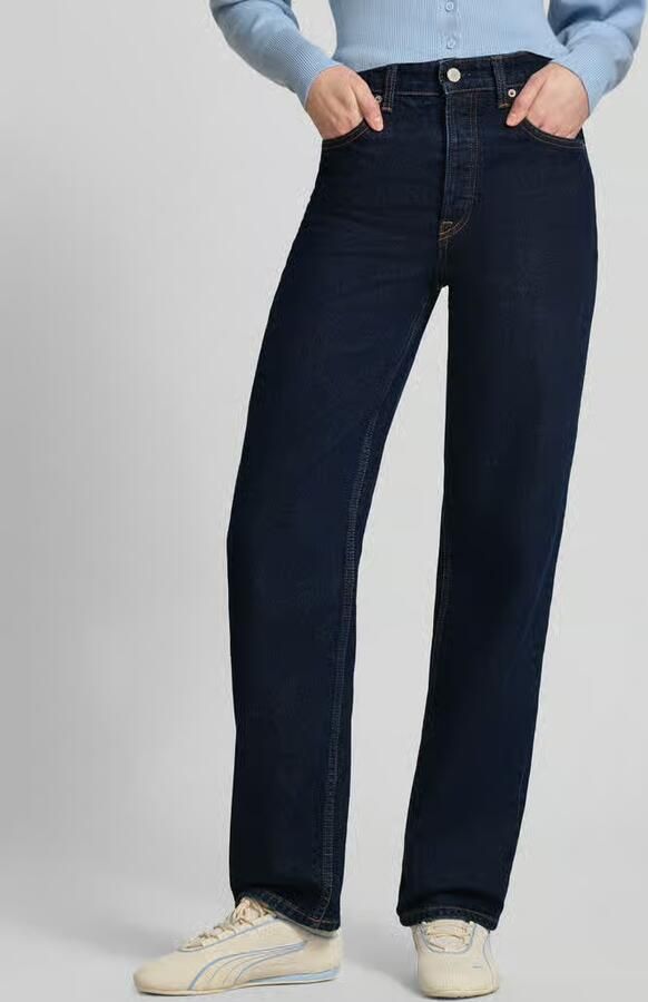 Tommy Jeans straight fit jeans van katoenmix model 'LAYLA' - Foto 3