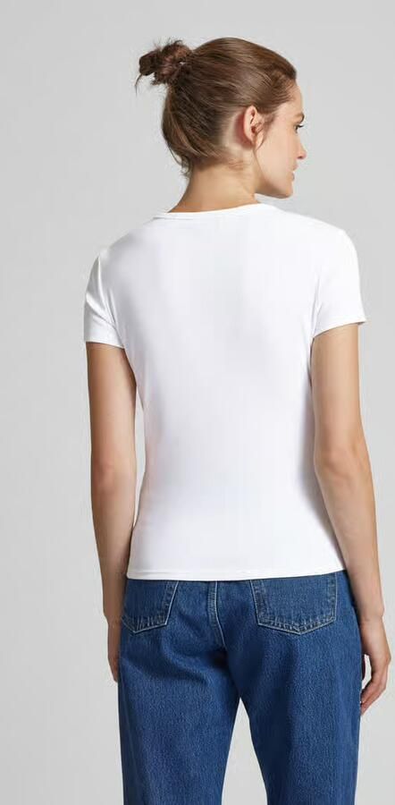 TOMMY JEANS T-shirt Slim Essential Rib Shirt Rippshirt Rundhalsshirt - Foto 7
