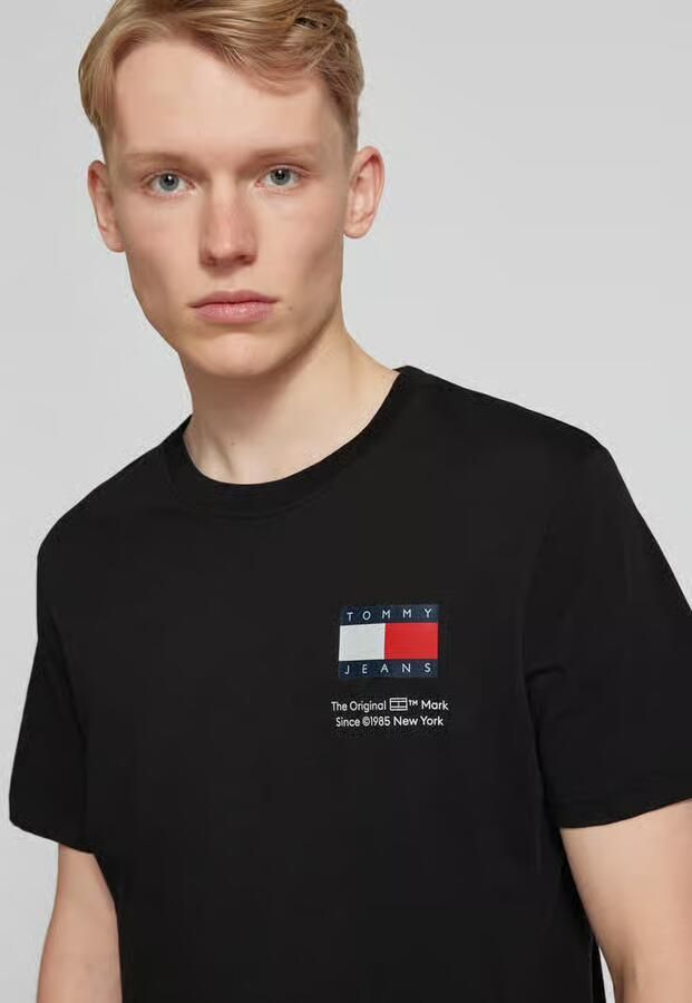 TOMMY JEANS T-shirt TJM SLIM 2PACK S S FLAG DNA TEE met grote logoprint op borsthoogte (set 2 stuks) - Foto 2