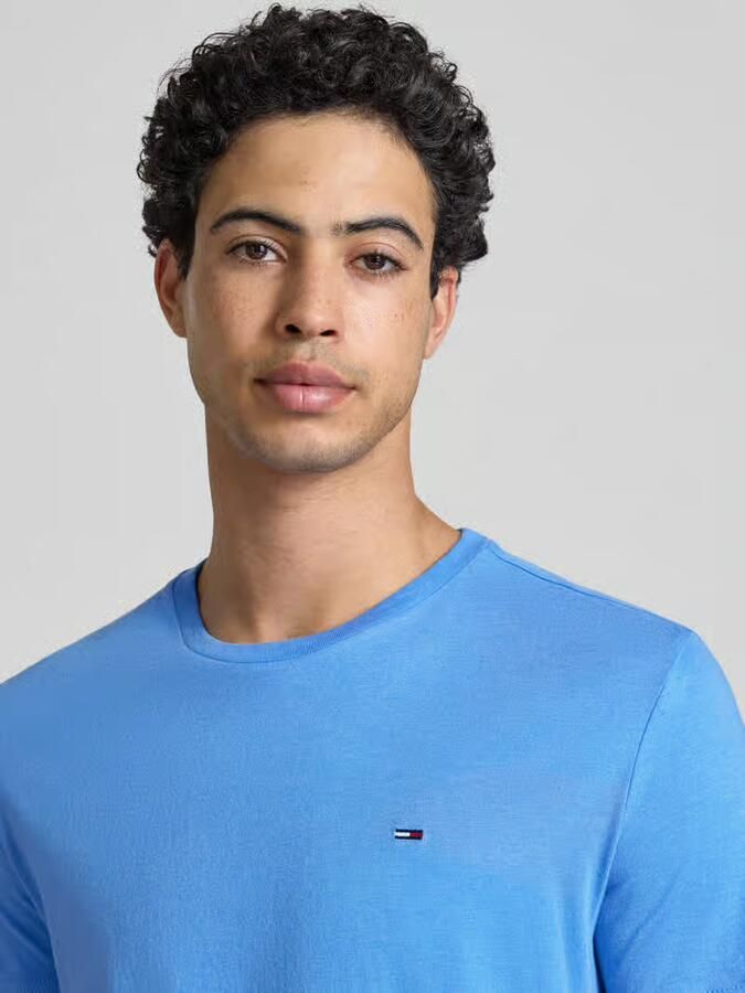 TOMMY JEANS Heren Polo's & T-shirts Tjm Xslim Jaspe Htr Tee Ext Lichtblauw - Foto 7