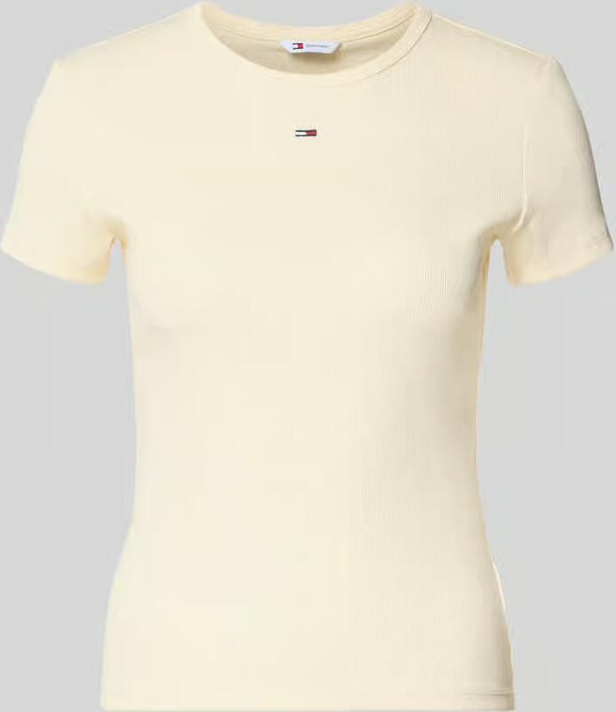 Tommy Jeans Slim fit T-shirt van katoenmix