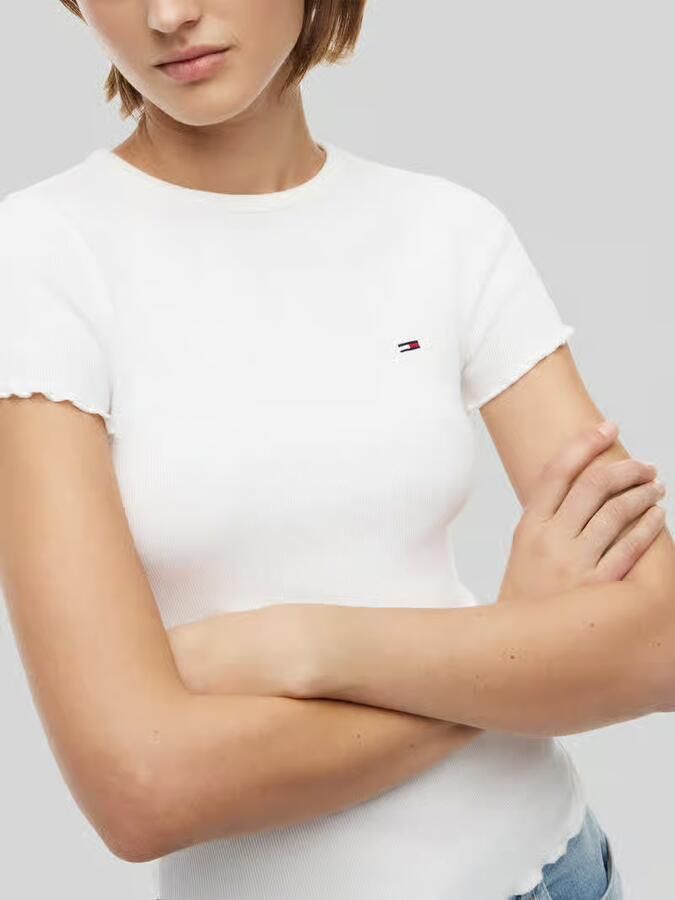 Tommy Jeans slim fit T-shirt van katoenmix