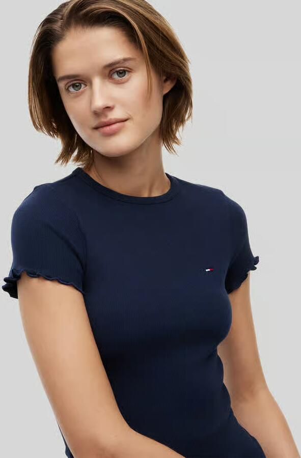Tommy Jeans slim fit T-shirt van katoenmix