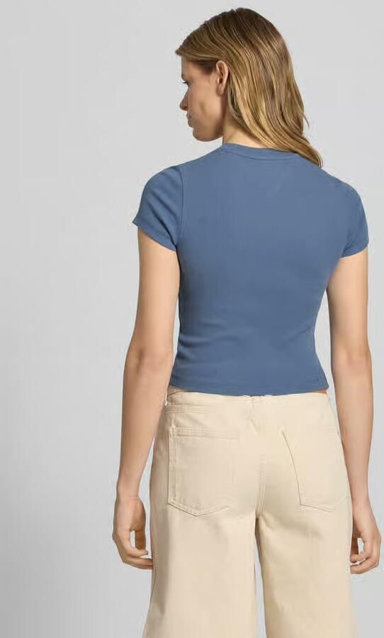 Tommy Jeans Slim fit T-shirt van katoenmix