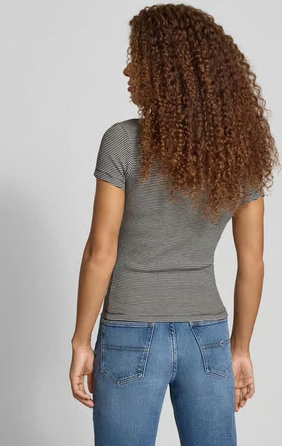 Tommy Jeans Slim fit T-shirt van katoenmix