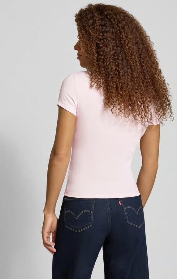 Tommy Jeans Slim fit T-shirt van katoenmix