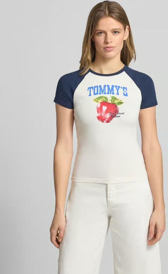 Tommy Jeans Slim fit T-shirt van katoenmix - Foto 4