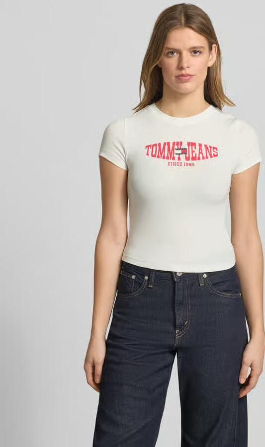 Tommy Jeans Slim fit T-shirt van katoenmix - Foto 5