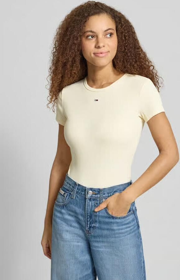 Tommy Jeans Slim Fit T-shirt van katoenmix - Foto 2