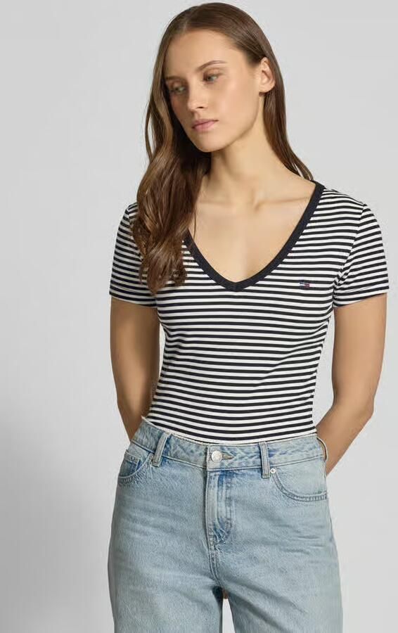 Tommy Jeans Slim Fit T-shirt van katoenmix - Foto 2
