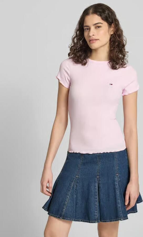 Tommy Jeans Slim Fit T-shirt van katoenmix - Foto 4