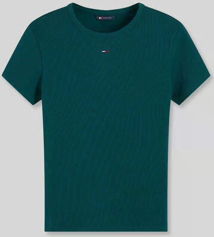 Tommy Jeans Slim fit t-shirt van katoenmix