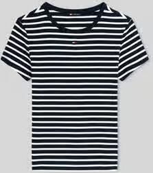 Tommy Jeans slim fit T-shirt van katoenmix in ribtricot - Foto 2