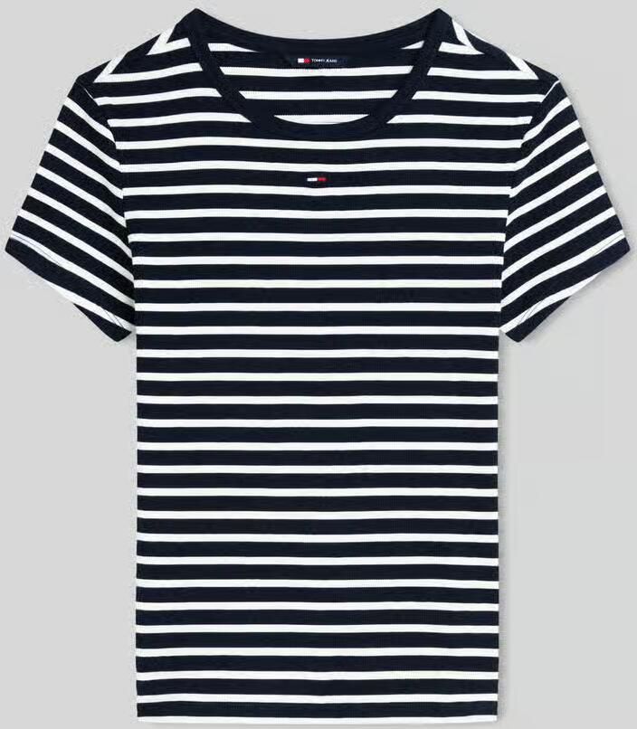 Tommy Jeans slim fit T-shirt van katoenmix in ribtricot - Foto 2