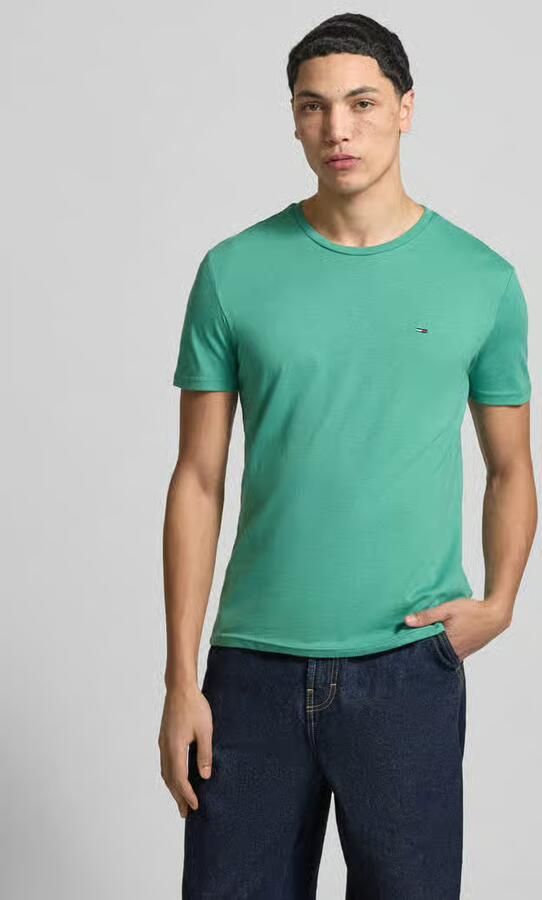 TOMMY JEANS Heren Polo's & T-shirts Tjm Xslim Jaspe Htr Tee Ext Groen - Foto 14