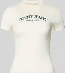 Tommy Jeans Slim Fit T-shirt van katoenmix model 'SLIM VARSITY' - Foto 2