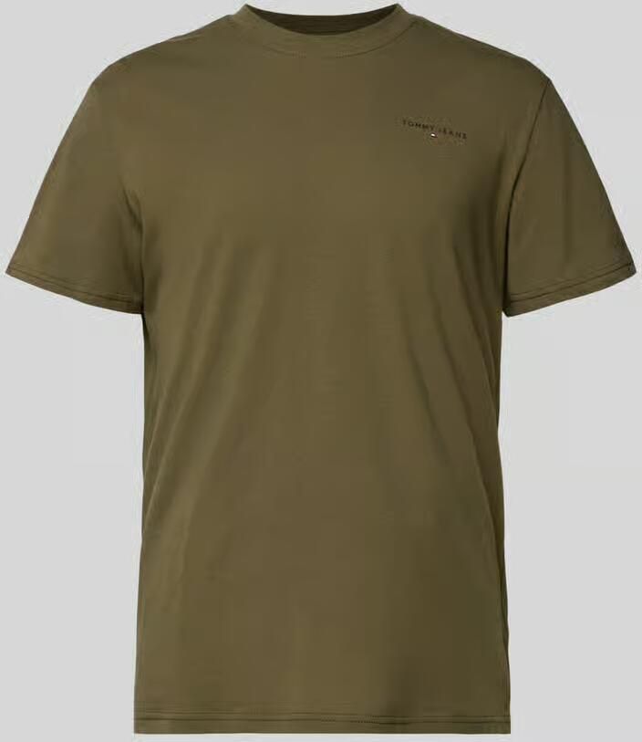 Tommy Jeans Slim fit T-shirt van puur katoen